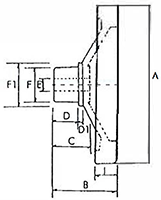 Aluminum Web Handwheels - dimensions